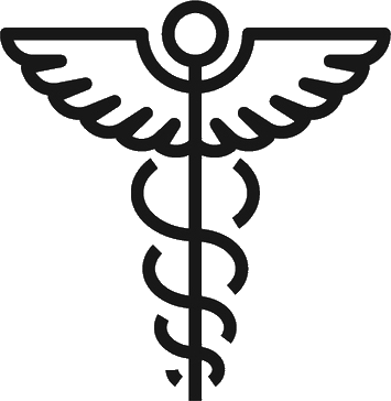 snake and staff medicine logo